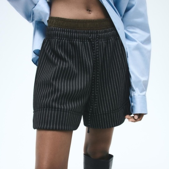 Zara pinstripe boxer shorts - Picture 2 of 7